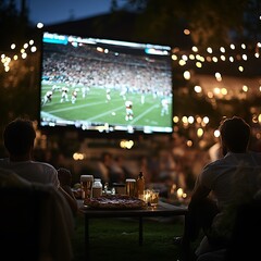 Backyard Football Party Night