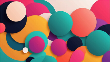 Abstract background with colorful shapes