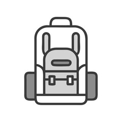 Backpack Icon Representing Travel or Adventure