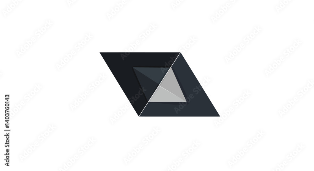 Poster geometric shape transformation with minimal design style in vector art