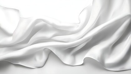 Obraz premium White Silk Drape for Studio Background.