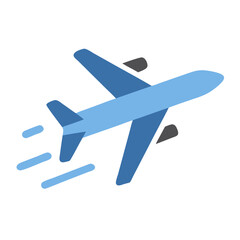 Obraz premium Flying Airplane Icon Representing In-Flight Travel or Airborne Journey