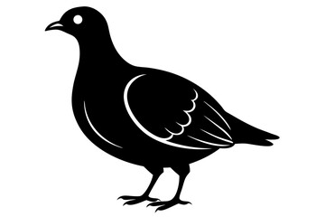 American woodcock silhouette black vector