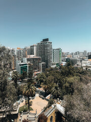 Urban Landscape of Santiago Viewed from Cerro Santa Lucía