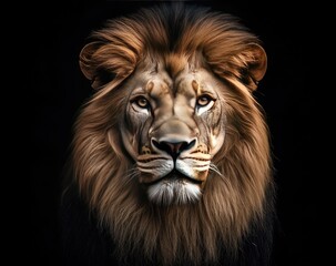 Fototapeta premium Majestic Lion Portrait