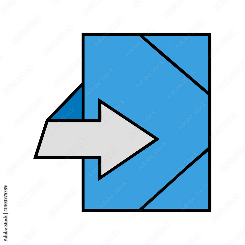 Poster Left Arrow Icon Representing Backward Navigation and Directional Control