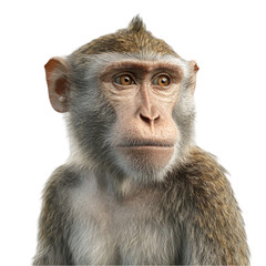 Obraz premium A thoughtful monkey portrait serene and captivating gaze