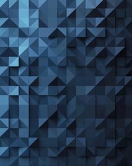 Abstract geometric background with blue triangles creating a modern pattern for wallpaper texture and design element