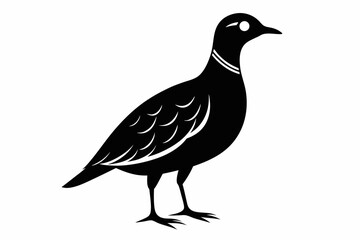 american woodcock sihouette black vector