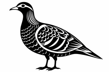 american woodcock sihouette black vector