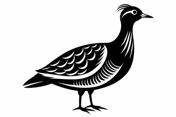 american woodcock sihouette black vector