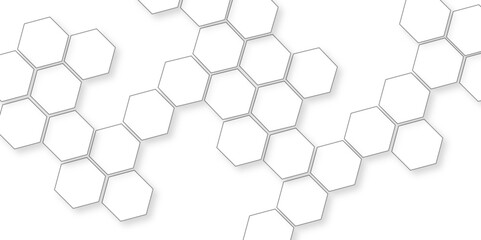 Abstract background modern with hexagon, Perfect geometric pattern or beautiful background,  with or black hexagon tiles for texture and background, seamless pattern of black hexagon grid line.