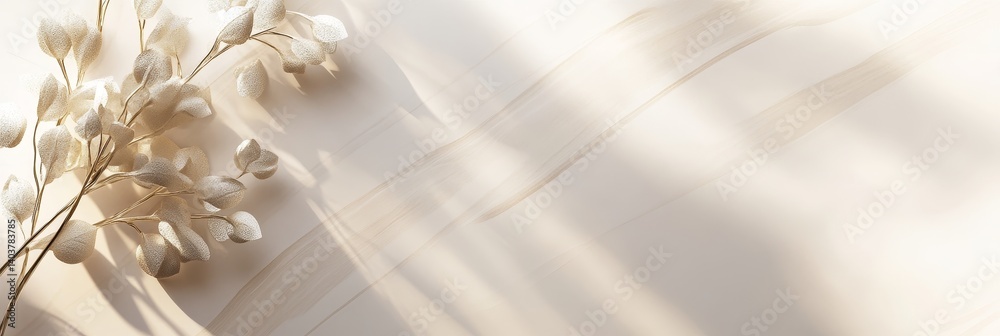 Poster elegant light reflections create a stunning abstract pattern on a soft background in a contemporary 