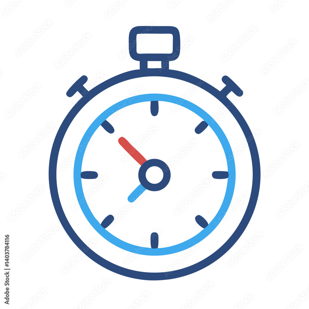 Aufkleber Stopwatch Icon Representing Time Tracking and Performance Monitoring