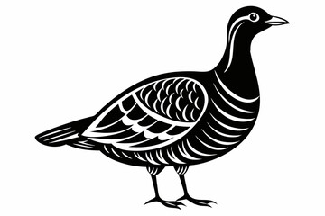 american woodcock sihouette black vector