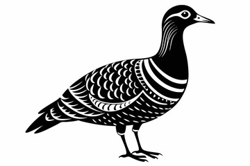 american woodcock sihouette black vector