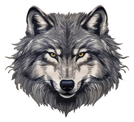 Naklejka premium PNG Wolf drawing mammal animal.