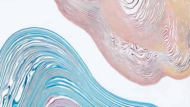 Elegant Vibrant Minimalist Batik Line Animations for Stylish Promotional Backgrounds and Textures