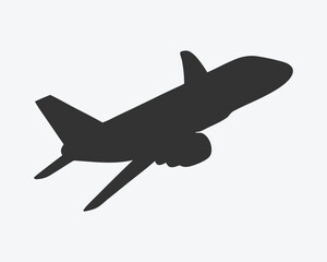 Airplane aviation flat icon for apps and websites
