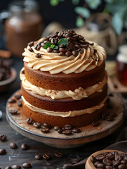 cake with chocolate