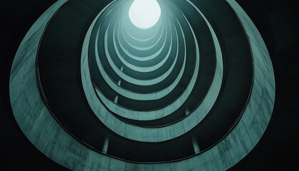 Spiral Parking Garage Interior