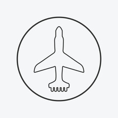 airplane silhouette vector illustration EPS File.