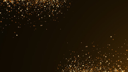 Golden Summer concept the motion of bokeh sunlight natural shadow overlay loop background, logo titles in award, music, wedding, anniversary, party and presentation backdrops, corporate.