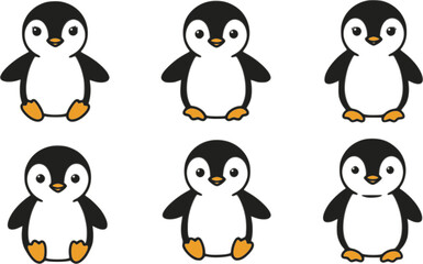 Fototapeta premium penguin vector icon logo baby cartoon character illustration symbol graphic doodle 