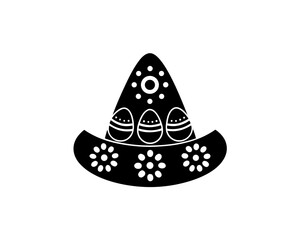 creative details Easter Party Hat Icon Vector Illustration