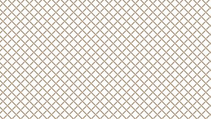 Fototapeta premium Brown and white diagonal background. Plaid checkered seamless pattern.