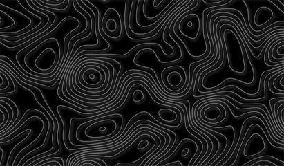 Retro topographic map. Geographic contour map. Abstract outline grid, vector illustration. cartography geographic terrain pattern design. trendy modern topographic line contour map background .