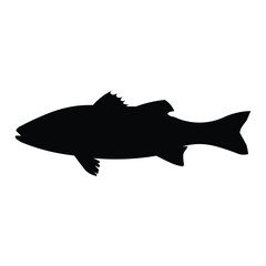 Fish silhouette: