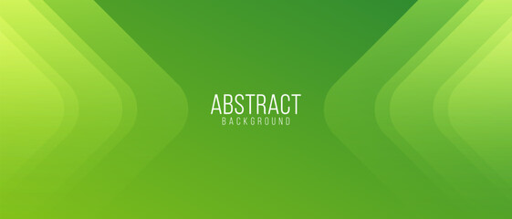 geometric green shapes background. layered green abstract design. modern green gradient banner