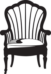 armchair isolated on white background