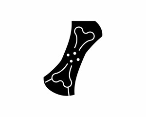 creative details Bone Icon Vector Illustration