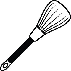 Brush vector silhouette illustration 