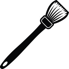 Brush vector silhouette illustration 