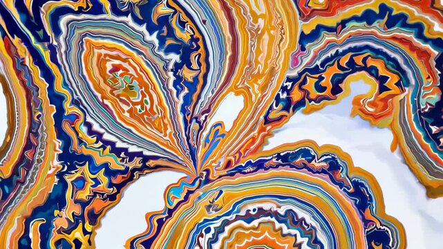 Luxurious Seamless Colourful Modern Batik Motion Graphics for Aesthetic Commercial Ads