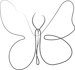 Butterfly vector silhouette art drawing icon