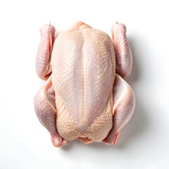 Whole Raw Chicken A High-Resolution Image of a Fresh, Uncooked Chicken Ready for Cooking