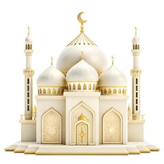 Grand Mosque 3D Render A Detailed Architectural Visualization