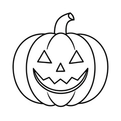 halloween pumpkin line art on white background (1).eps