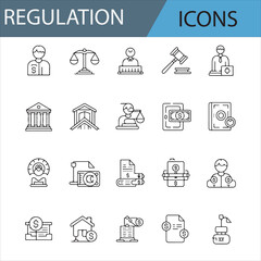 Minimal Line Art for Law, Security, and Financial Services