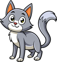 Cat wagging tail Animated Stickers