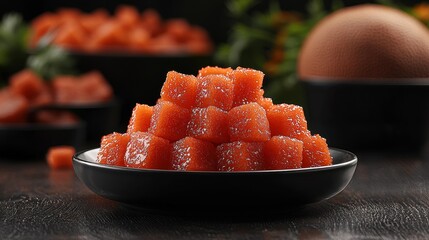 Delicious Orange Cubes of Sweet Delight