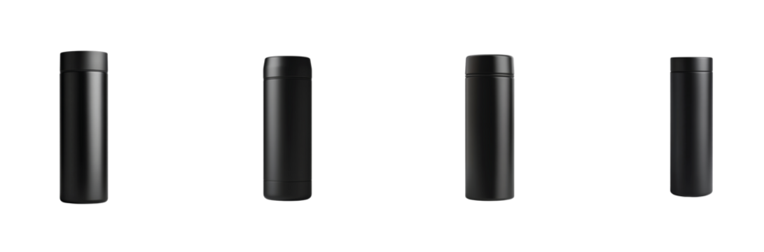 Sleek black cylindrical pen design with minimalist and modern aesthetic