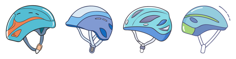 biking helmet icon, biking helmet vector illustration-simple illustration of biking helmet, perfect for biking helmet logos and icons