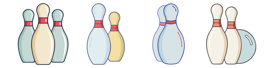 bowling pin icon, bowling pin vector illustration-simple illustration of bowling pin, perfect for bowling pin logos and icons