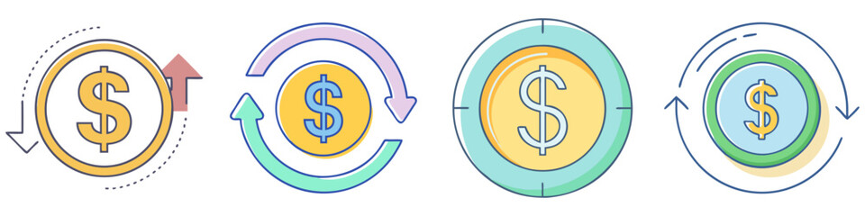 currency symbol icon, currency symbol vector illustration-simple illustration of currency symbol, perfect for currency symbol logos and icons