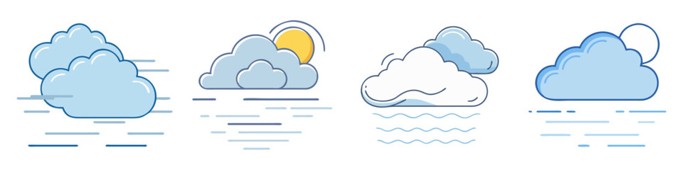 fog icon, fog vector illustration-simple illustration of fog, perfect for fog logos and icons